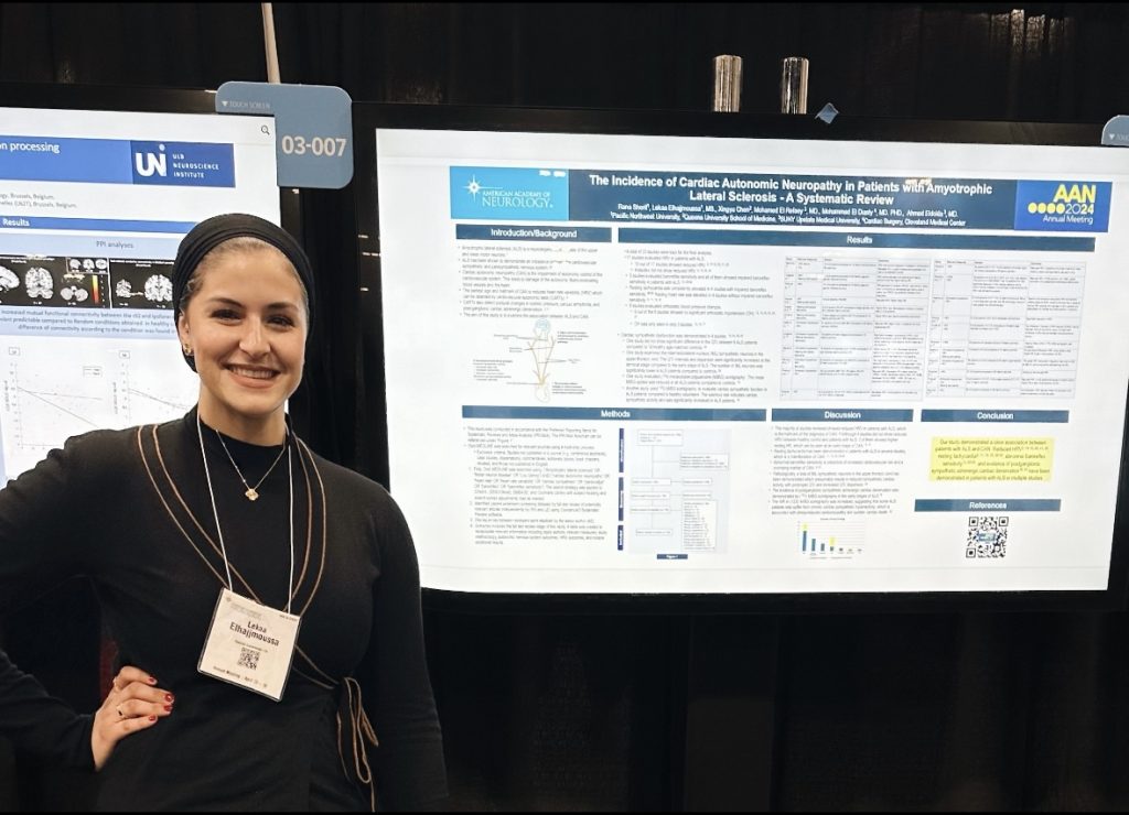 Student Doctor Lekaa Elhajjmoussa from PNWU at the 2024 American Academy of Neurology’s (AAN) Annual Meeting, held in Denver, CO