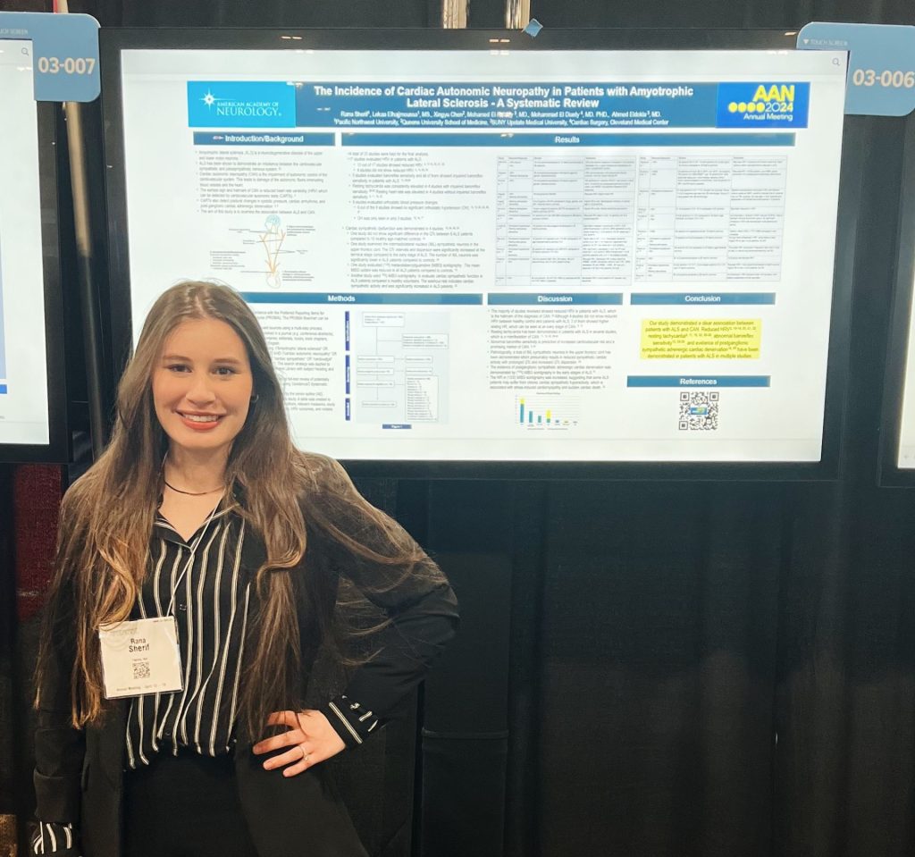 Student Doctor Rana Sherif from PNWU at the 2024 American Academy of Neurology’s (AAN) Annual Meeting, held in Denver, CO